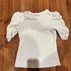 Joie’s T shirt with ruffle sleeves